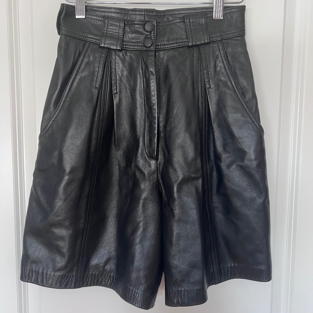 Danier Leather High Waist Bermuda Shorts  - Vintage